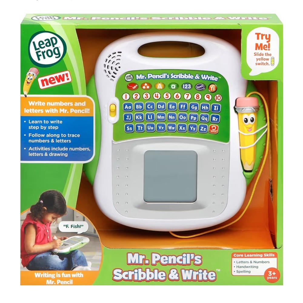 Leap Frog Mr. Pencil's Scribble & Write - Green and Yellow (English Version)